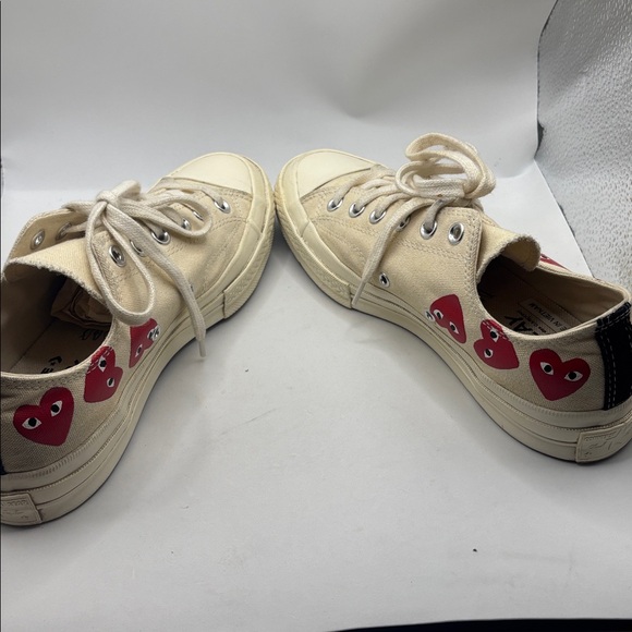 Converse CT All Star 70 Ox Comme des Garcons PLAY Multi-Heart White SZ M7/W9 - Picture 6 of 12